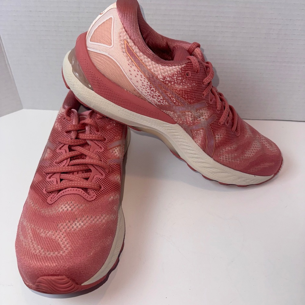 ASICS Gel-Nimbus 23 Women 10.5 Pink Rose Gold Running Shoes 1012A885